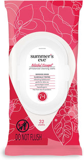Summer's Eve Blissful Escape Daily Refreshing Feminine Wipes, Removes Odor, pH balanced, 32 Count - Showlu Well Nation Store